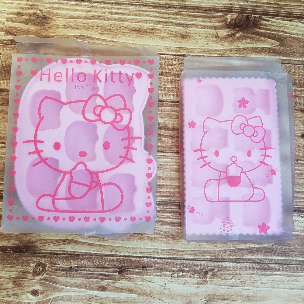 Hello Kitty Pink Silicone Soft Ice Mold Chocolate Tray Sanrio TEAMMOLD
